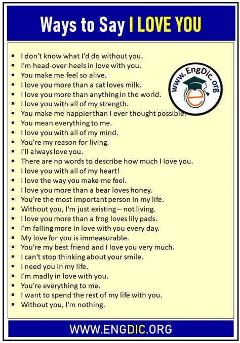 like i love you|unique ways to say i love you.